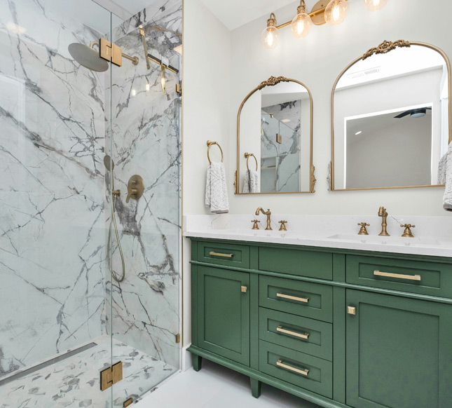 Bathroom tile and mosaic ideas for Sacramento bathroom remodeling projects