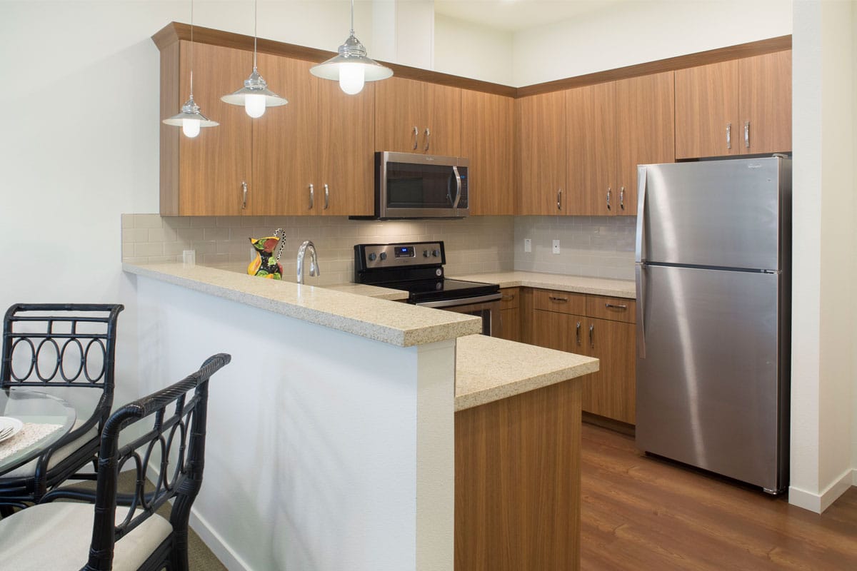 Prairie City Landing Senior Apartments--quartz kitchens